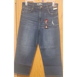 No Boundaries Juniors Curvy Super Hi-Rise Straight Denim Jeans,size 17